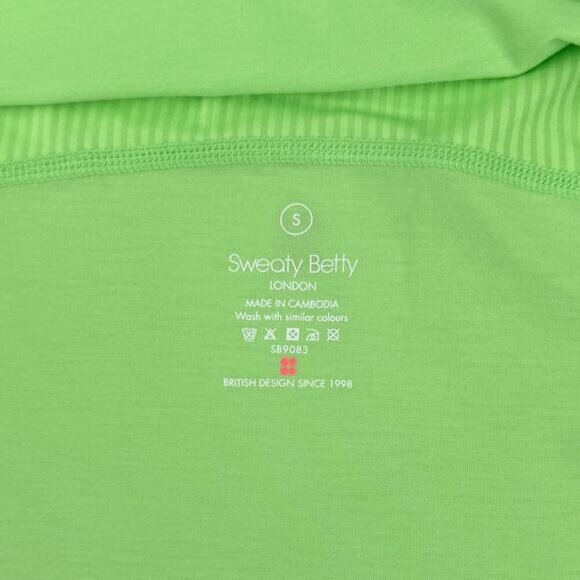 Sweaty Betty Women's Breathe Easy Crop Muscle Tank in Bright Green Size 6 - Picture 4 of 6